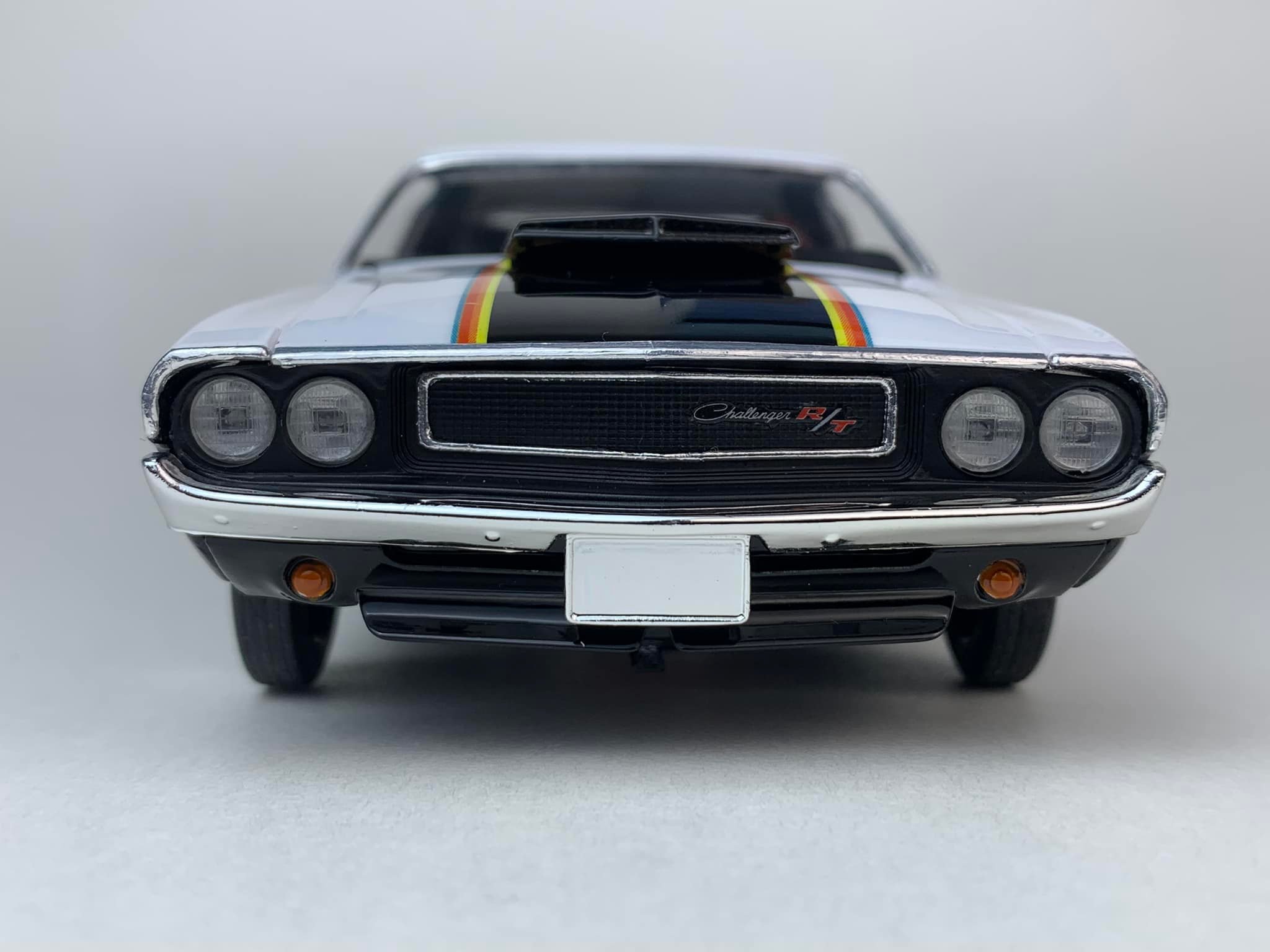 Modified Revell 70 Challenger model car