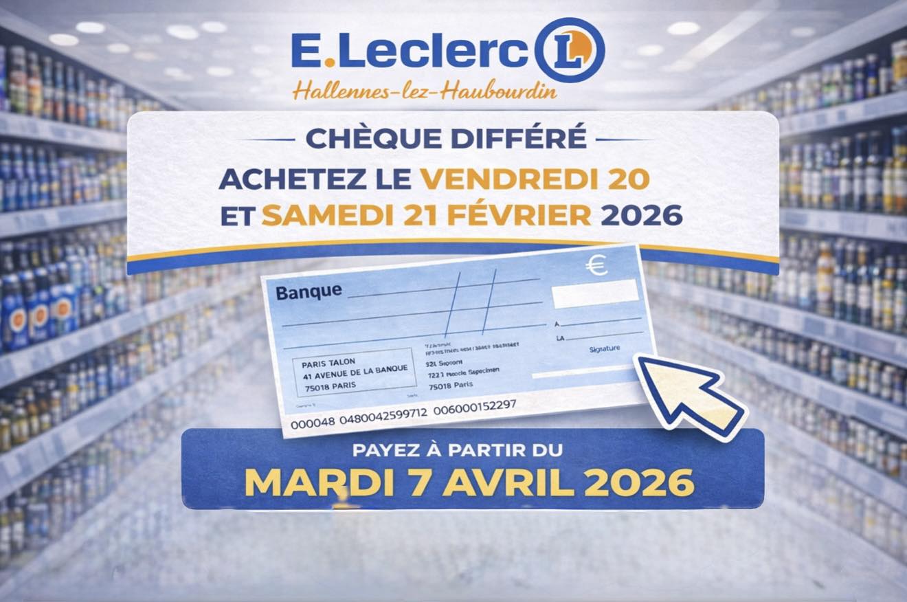 E.Leclerc - LES CHÈQUES DIFFÉRÉ C'EST CE WEEK-END ! 💳 Faites vos ...