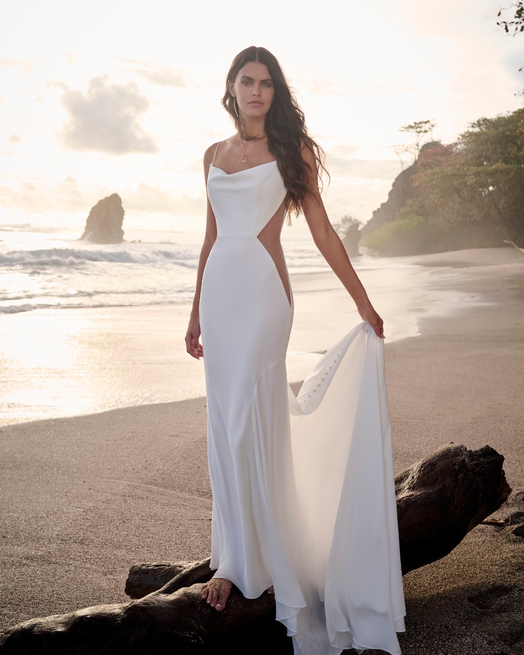 long sleeve modest dress Noor Drape Sleeves Beaded A-line Gown Size:Small 7/8 satin sash An Ikea dresser makeover and long sleeves