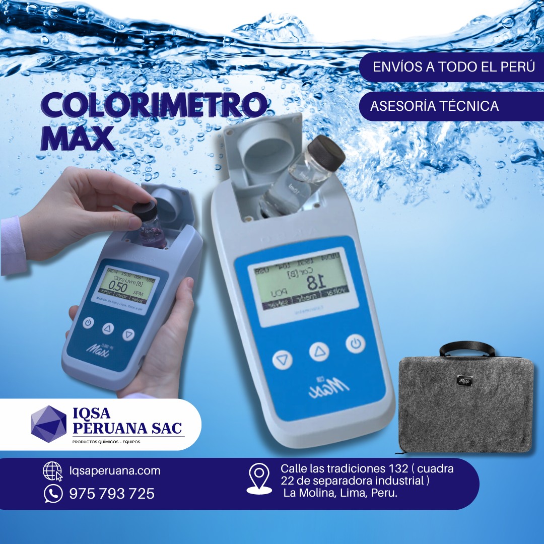 IQSA - 💧 Colorímetro de Cloro-pH MAX: Control Preciso para la Calidad ...
