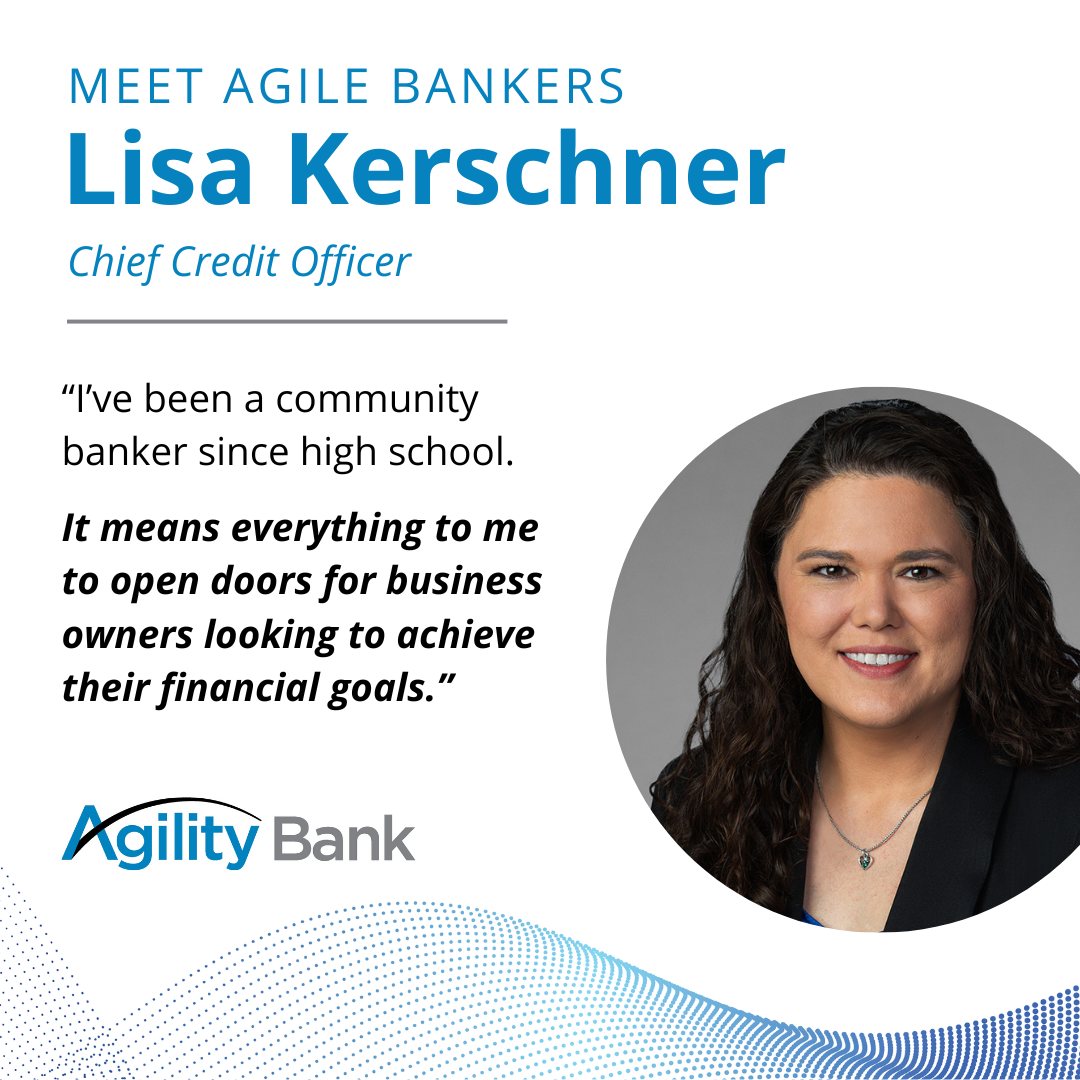 Agility Bank - Welcome to the Agility team, Lisa...