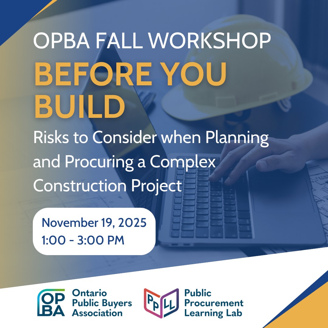 Join us for a... - Ontario Public Buyers Association | Facebook