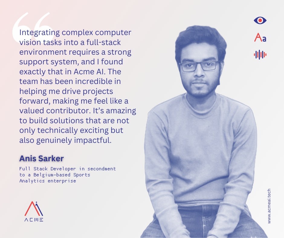 Acme - Featuring Anis who recently joined Acme AI to service one of our ...
