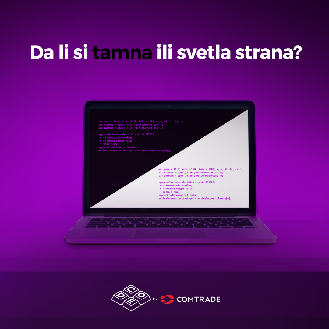 Više od 70 % programera koristi tamnu... - Code by Comtrade | Facebook