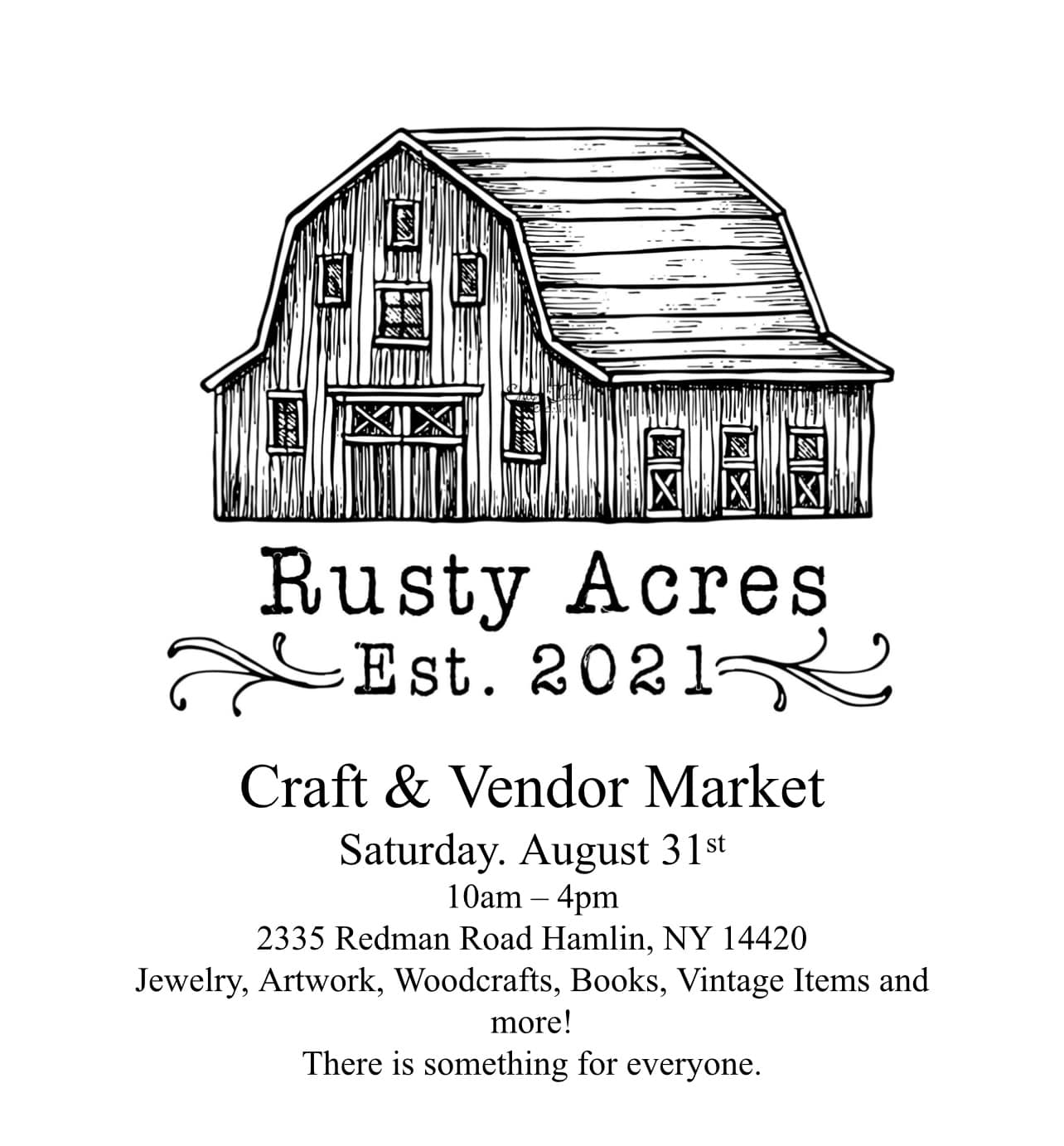 Rusty - Join us for the last market of the season. If you would like to ...