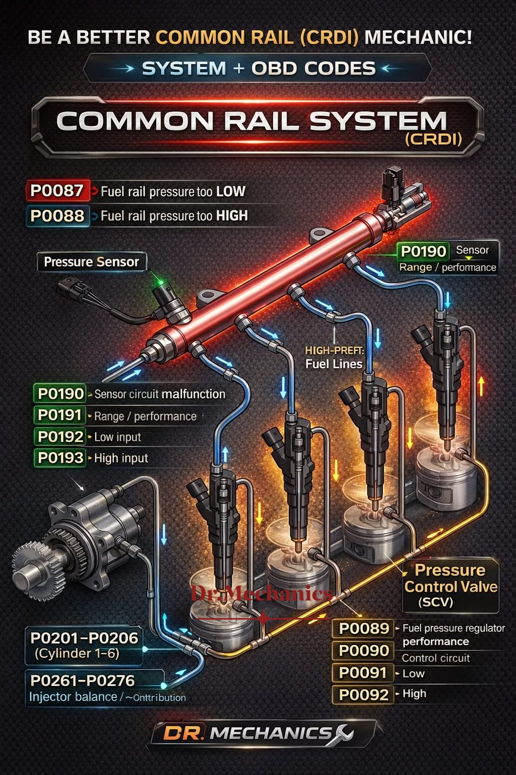 Dr.mechanics - What is Common Rail (CRDI)?🚗💨🔧🛠️👇 Common... | Facebook
