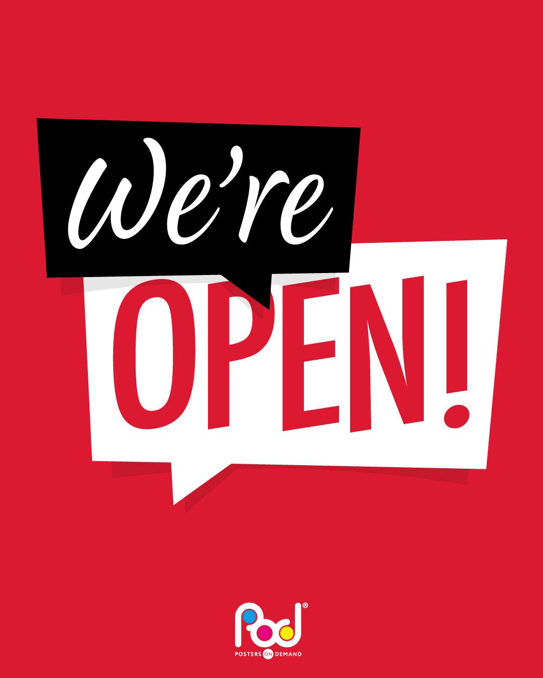 🎉 We’re back! 🎉 POD is... - POD - Posters On Demand | Facebook