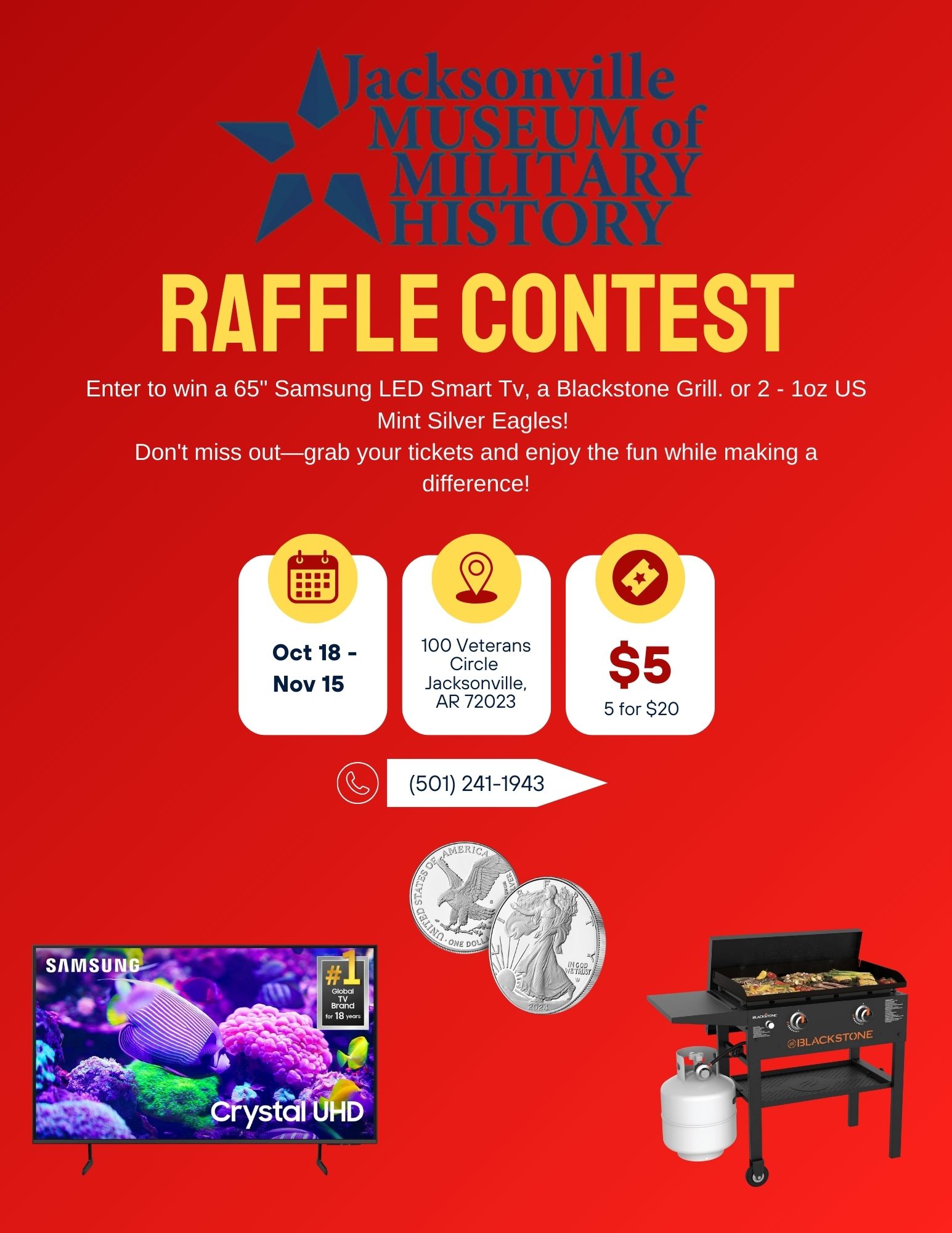 Jacksonville Museum of Military History - 🎉 Raffle Alert! 🎖️ Support ...