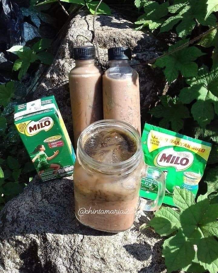Aku - Es Milo Cincau by @chintamaria28 Bahan: 2 sachet Milo atau 2 ...