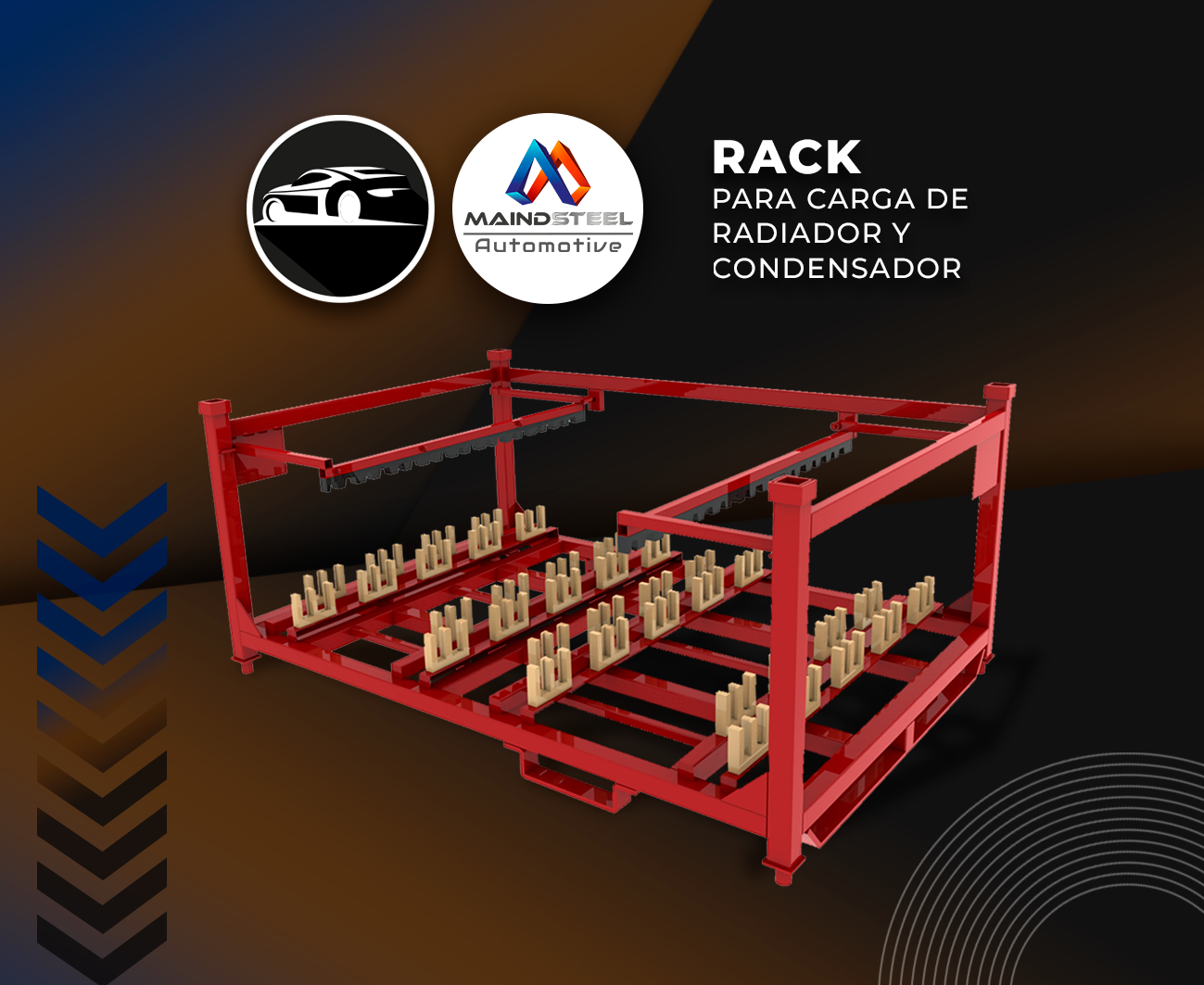 Maindsteel Automotive - Rack diseñado para carga de radiador y ...