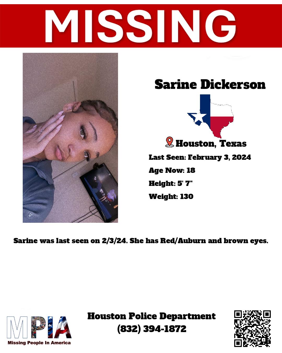 Missing - Missing person alert: Keep an eye out for MISSING Sarine ...