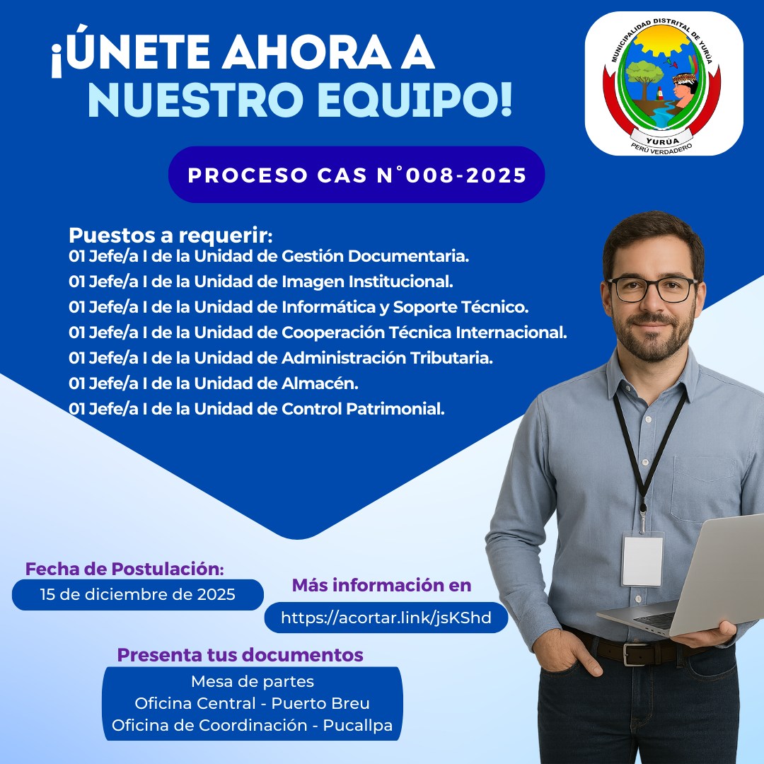 𝐌𝐔𝐍𝐈𝐂𝐈𝐏𝐀𝐋𝐈𝐃𝐀𝐃 𝐃𝐈𝐒𝐓𝐑𝐈𝐓𝐀𝐋 𝐃𝐄 𝐘𝐔𝐑Ú𝐀 - Gestión 2023 - 2026 | Atalaya