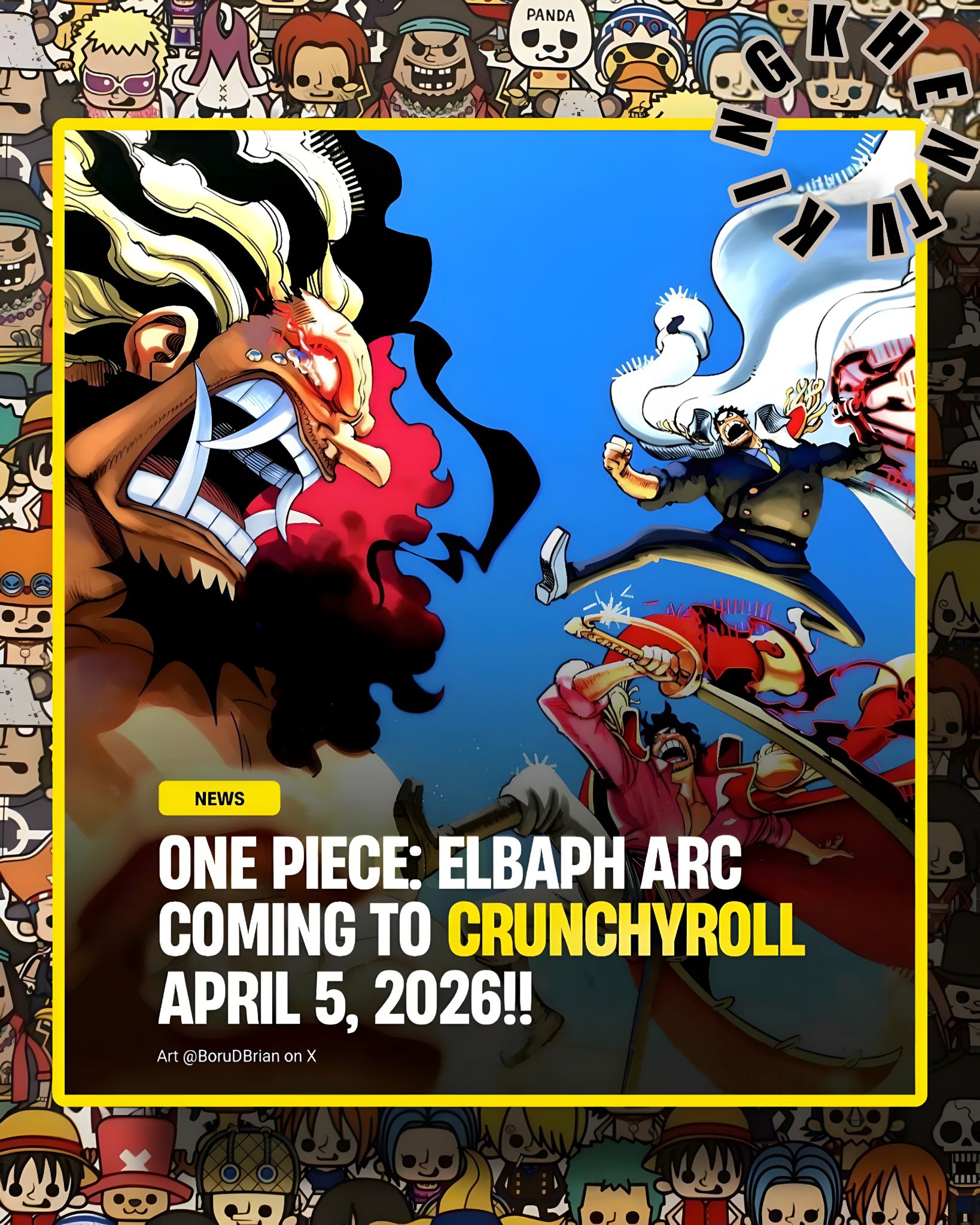 kingkhenTv - 📣 ONE PIECE returns to Crunchyroll on April... | Facebook