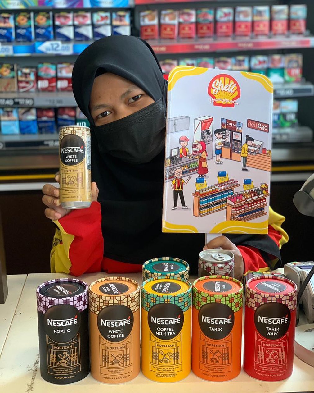Shell - Jangan lupa dapatkan limited edition kotak tisu dari nescafe ...