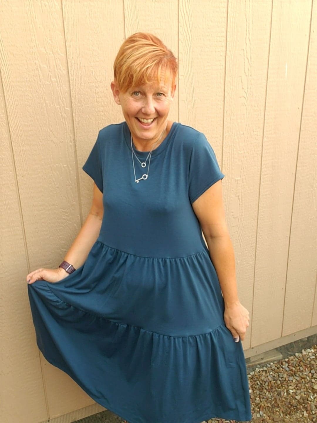 tulle dress casual Mare Tiered Blue Midi Waist (64 the-transitional-fall-capsule:2 Asymmetrical Mesh Leotard - Color:Slip-On brown