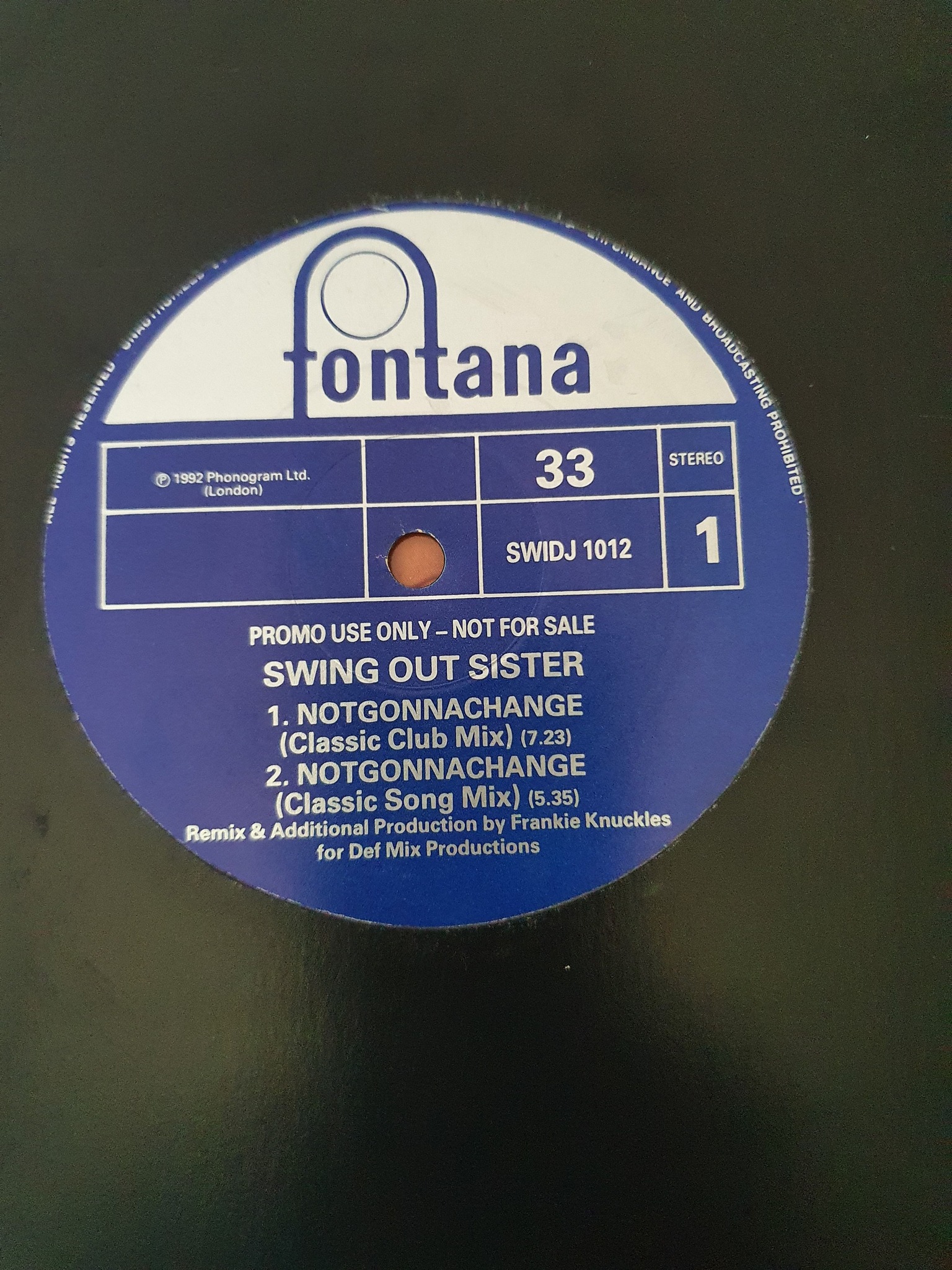 12”inch deep house anthem Frankie knuckles - the whistle song re 