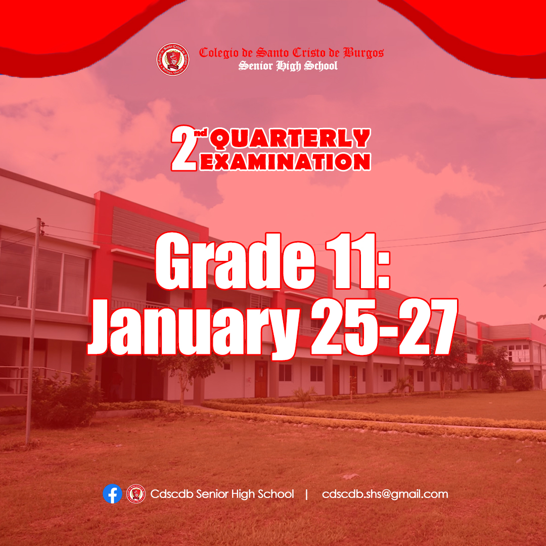 𝗔𝗡𝗡𝗢𝗨𝗡𝗖𝗘𝗠𝗘𝗡𝗧| 𝘚𝘤𝘩𝘦𝘥𝘶𝘭𝘦 𝘧𝘰𝘳 𝘵𝘩𝘦... - Cdscdb Senior High School