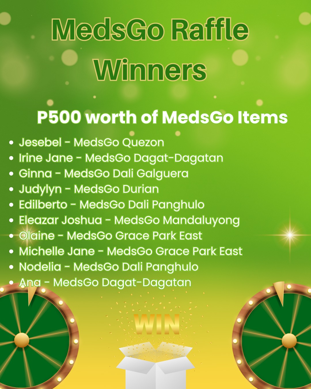 MedsGo - 🎉 AND THE WINNERS ARE... It’s time to celebrate!... | Facebook