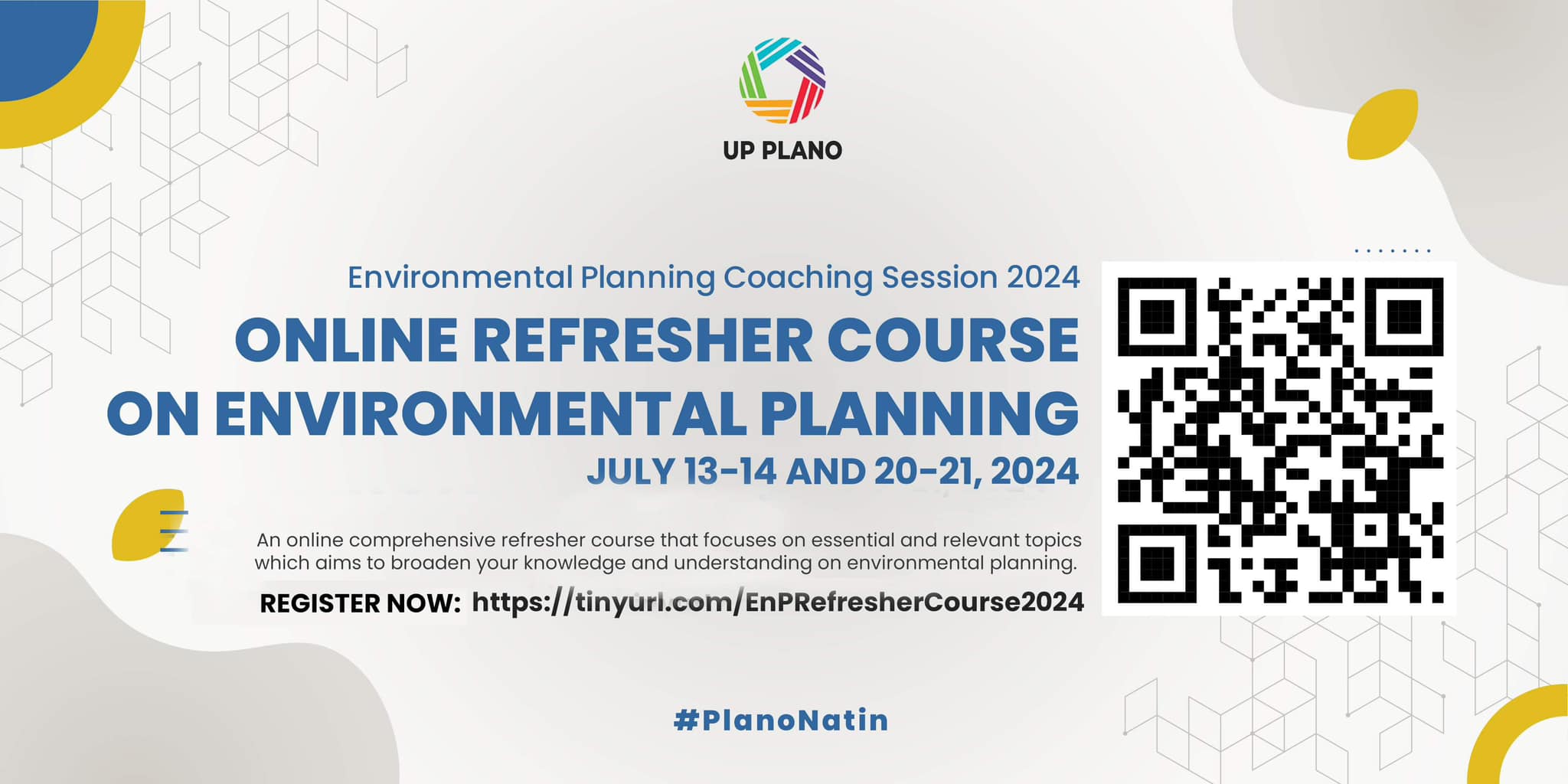 UP - REGISTER NOW! REFRESHER COURSE ON ENVIRONMENTAL PLANNING (COACHING ...