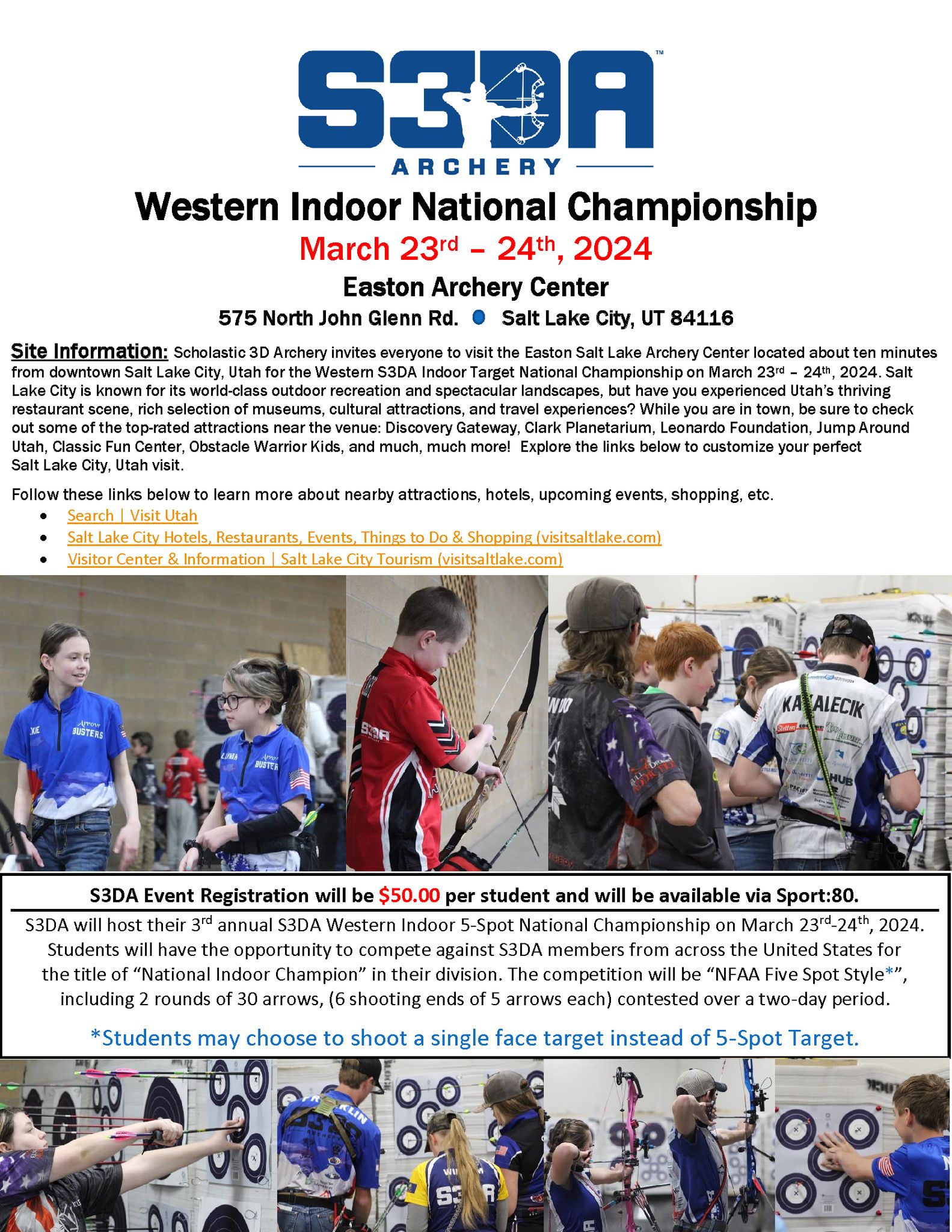 The 2024 Western S3DA Indoor... - Scholastic 3-D Archery | Facebook