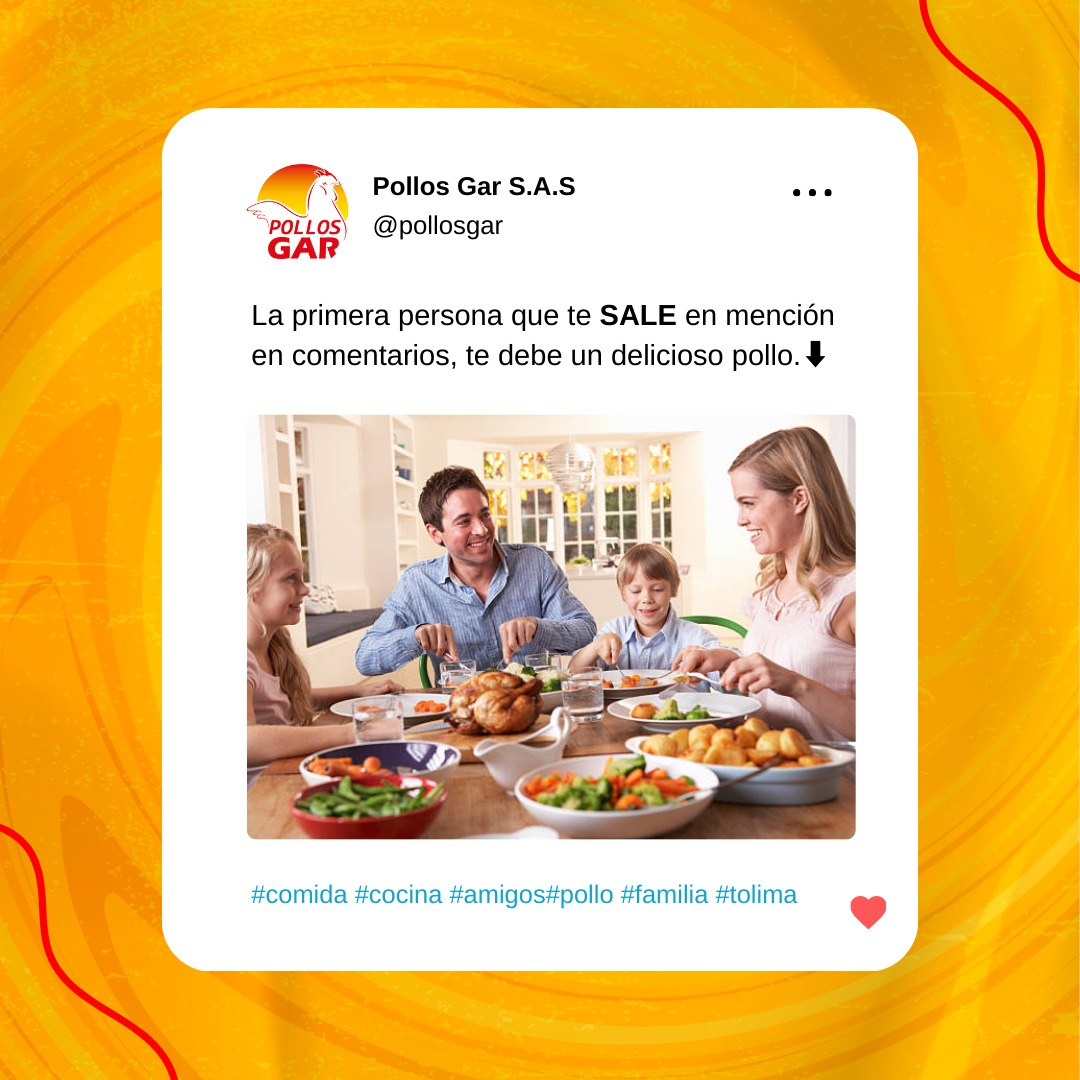 Pollos Gar. - La primera persona que te sale en menciones...