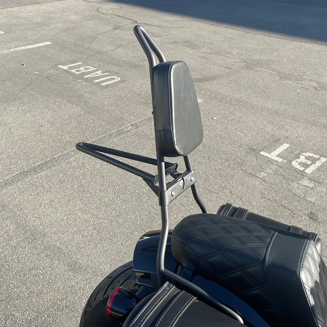 Sissy Bar Bag 14L Pour Indian Scout Bobber Twenty - Sacoche Moto Noire Avec Housse Pluie