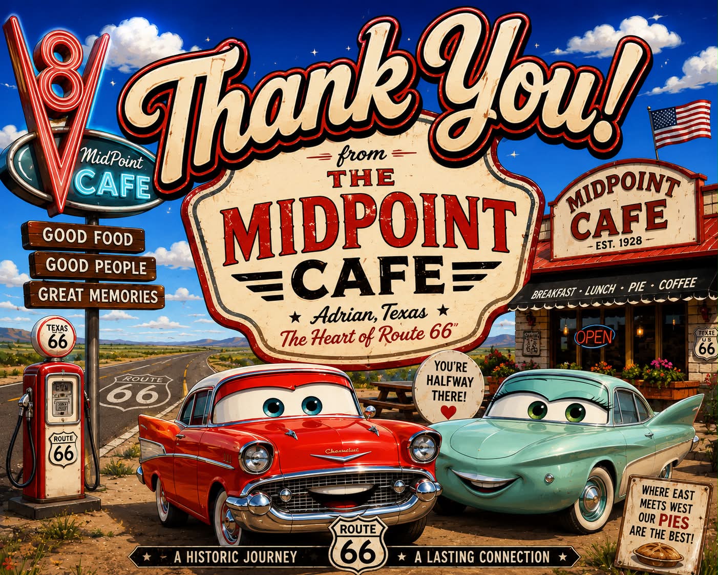MidPoint - MidPoint Cafe and Route 66 Gift Shop, Adrian TX