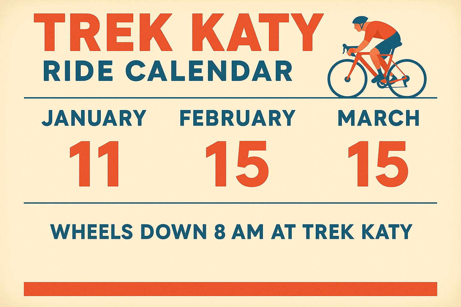 Trek - 🚴‍♂️ Trek Katy Monthly Rides Are Back for 2026! 🚴‍♀️ New year ...
