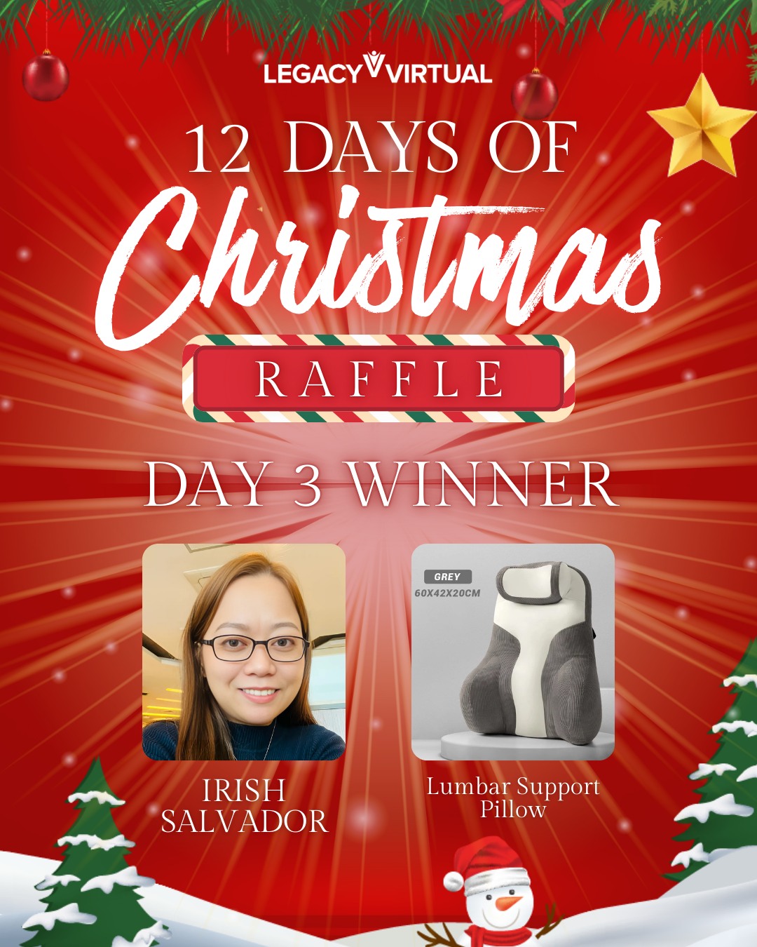 🌟 Day 3 is here! Our raffle fun... - Legacy Virtual Careers | Facebook