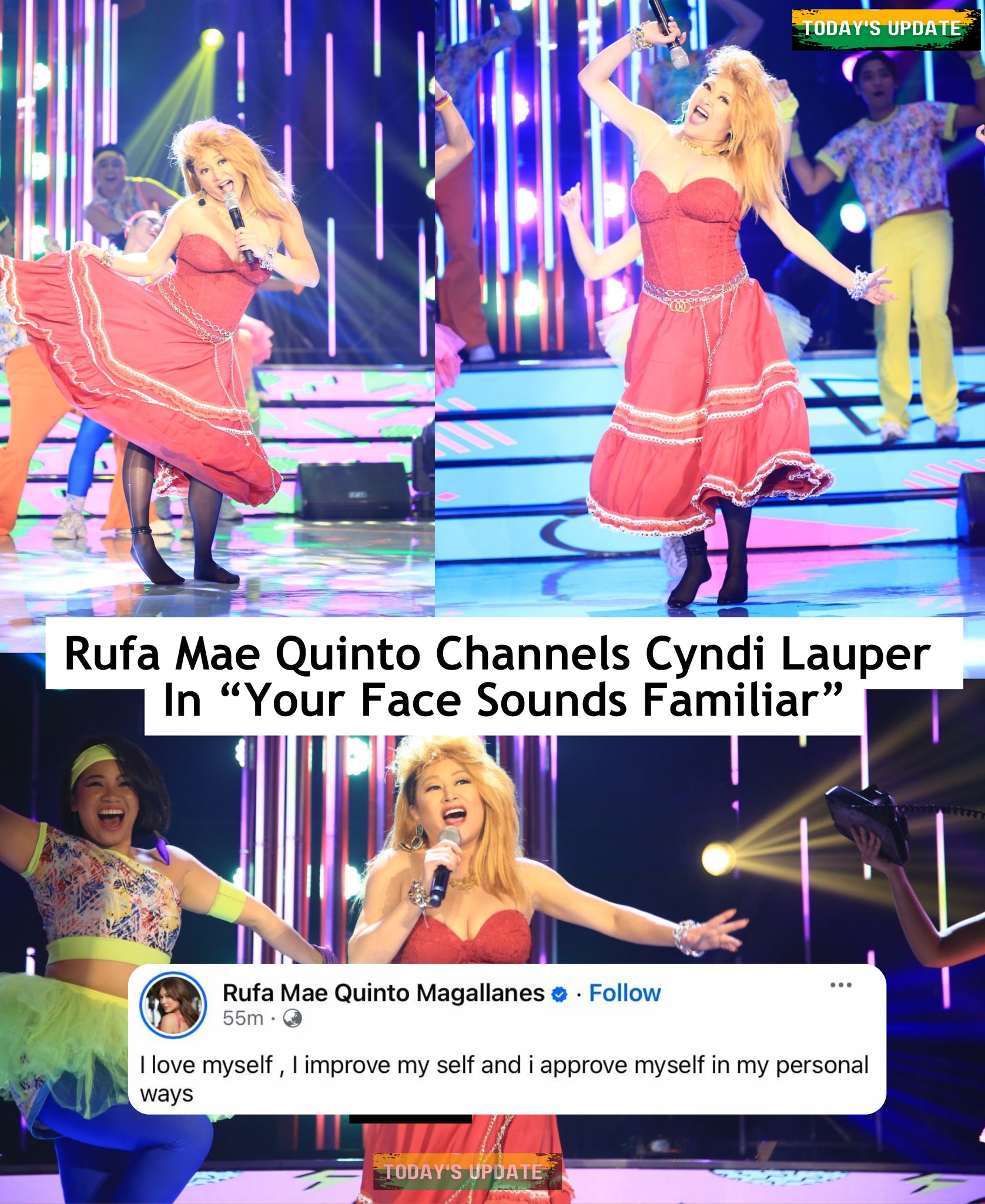 Today's - Rufa Mae Quinto Channels Cyndi Lauper In “Your Face Sounds ...