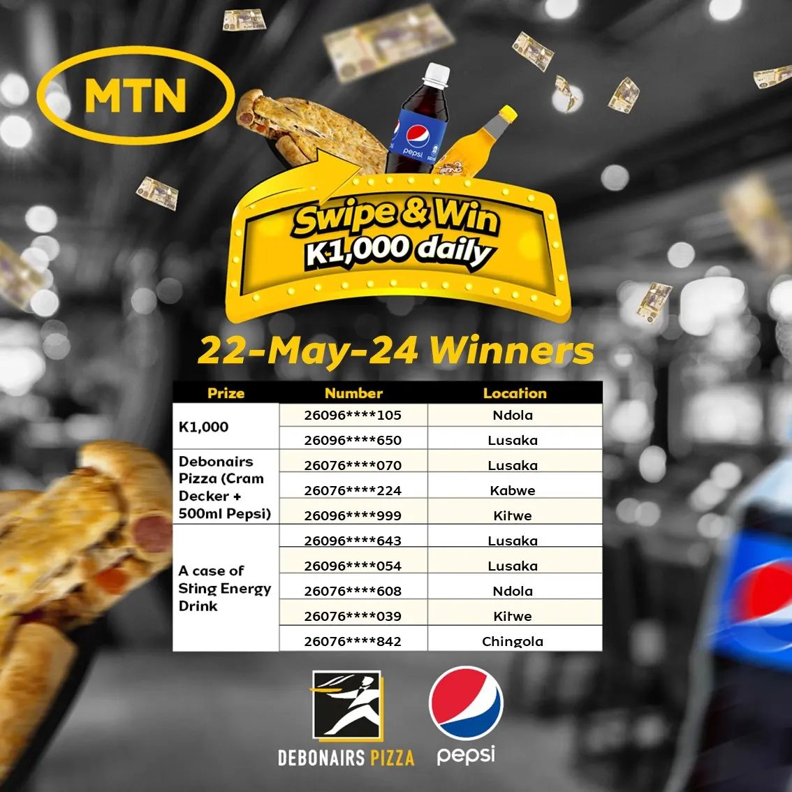 MTN Zambia - Ama winners baliko! A HUGE congratulations... | Facebook