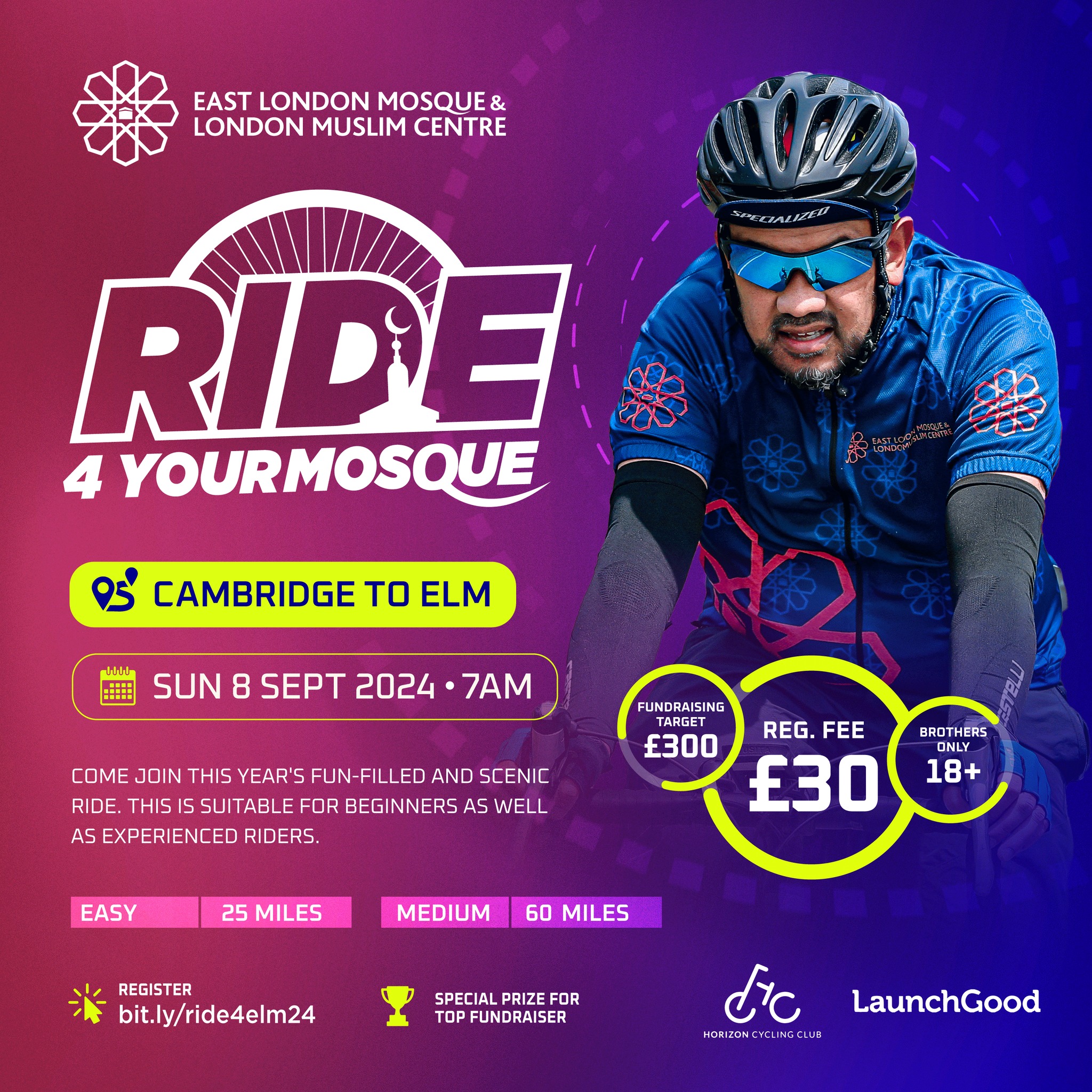 East - 🚴‍♂️ Ride 4 Your Mosque is back for 2024! This initiative ...