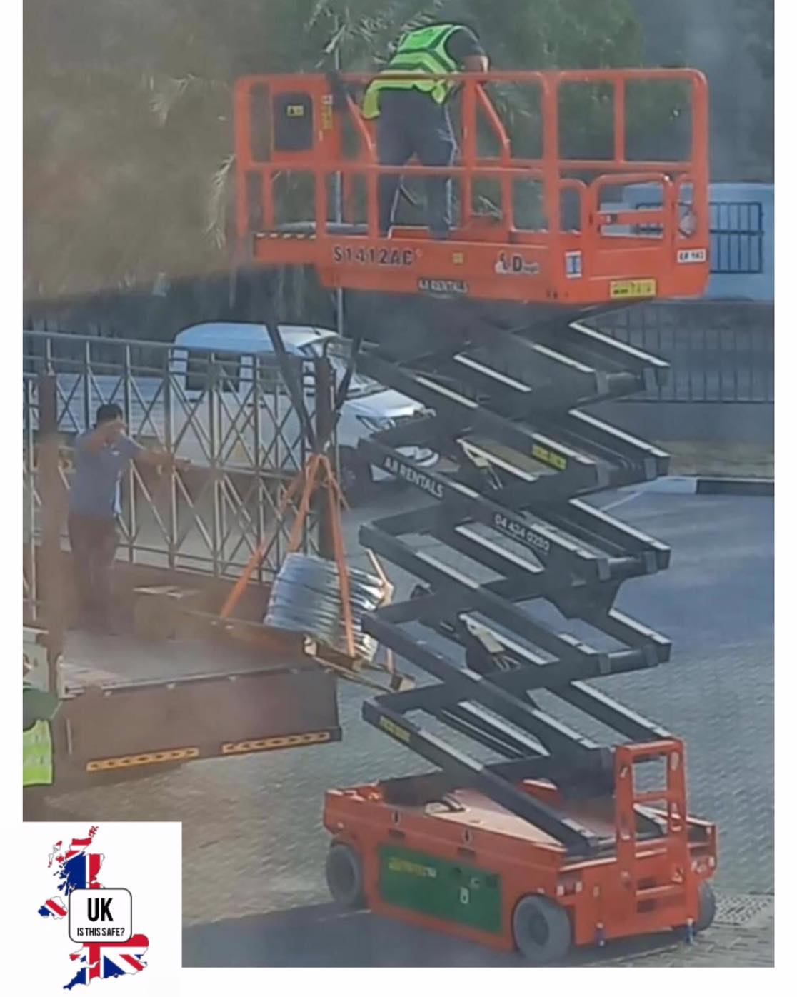 UK, - Tut tut…using a MEWP as lifting equipment… what could possibly go ...