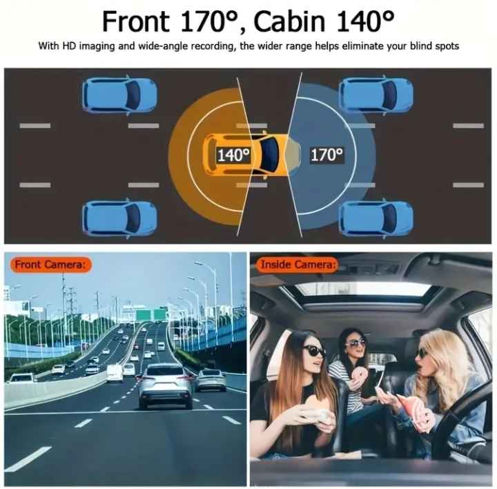 SEALED BOX. Never used.Dual Camera Car Dash Cam.Front&Interior ...