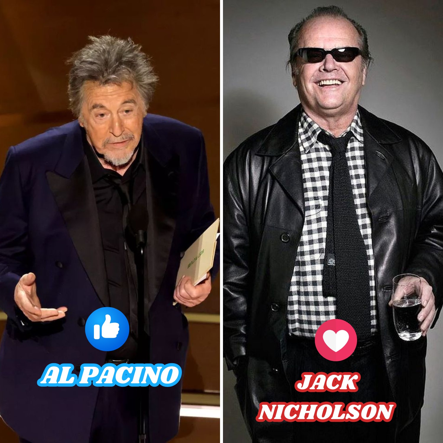 Daily Posts - 👍 Al Pacino // ️ Jack Nicholson Al Pacino... | Facebook