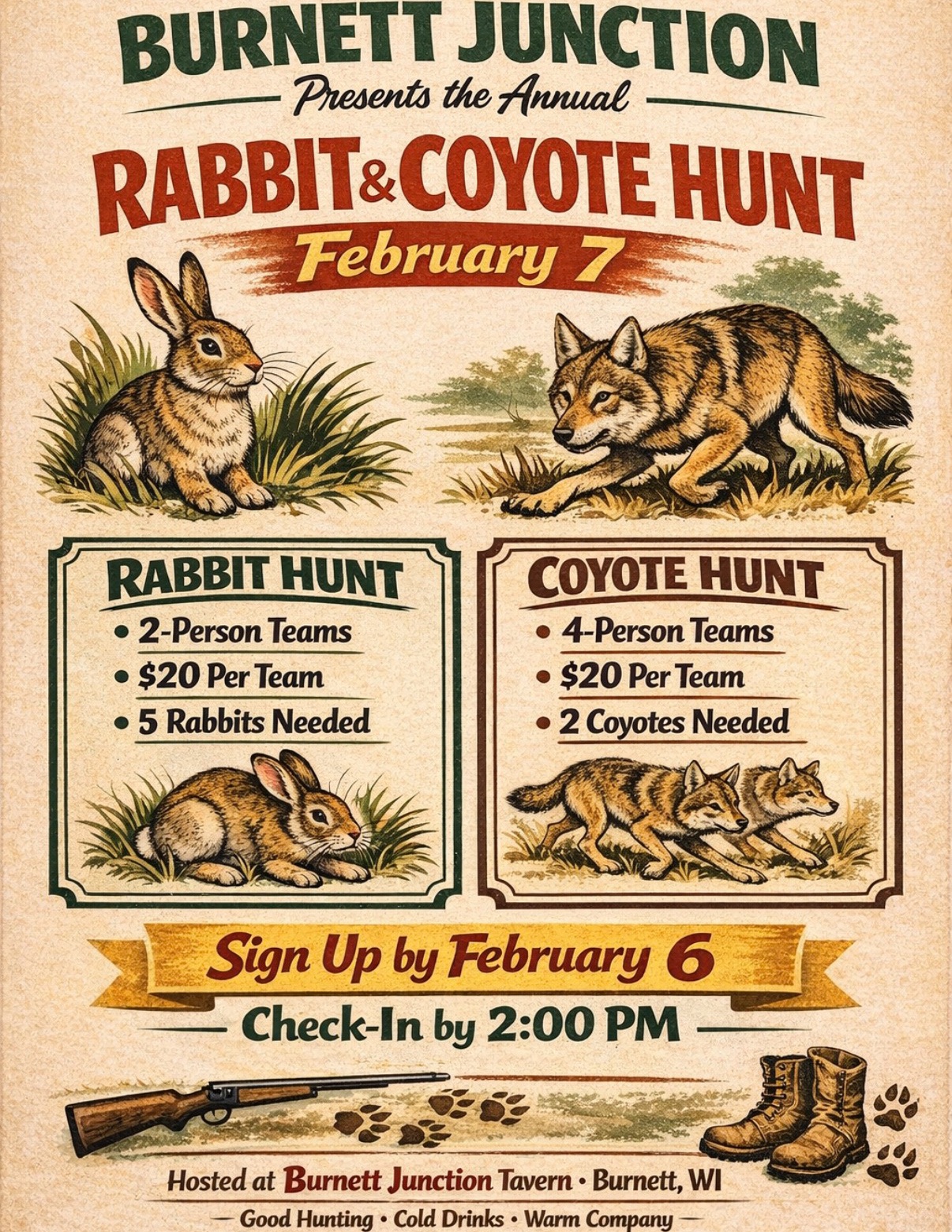 Burnett Junction Rabbit & Coyote hunt