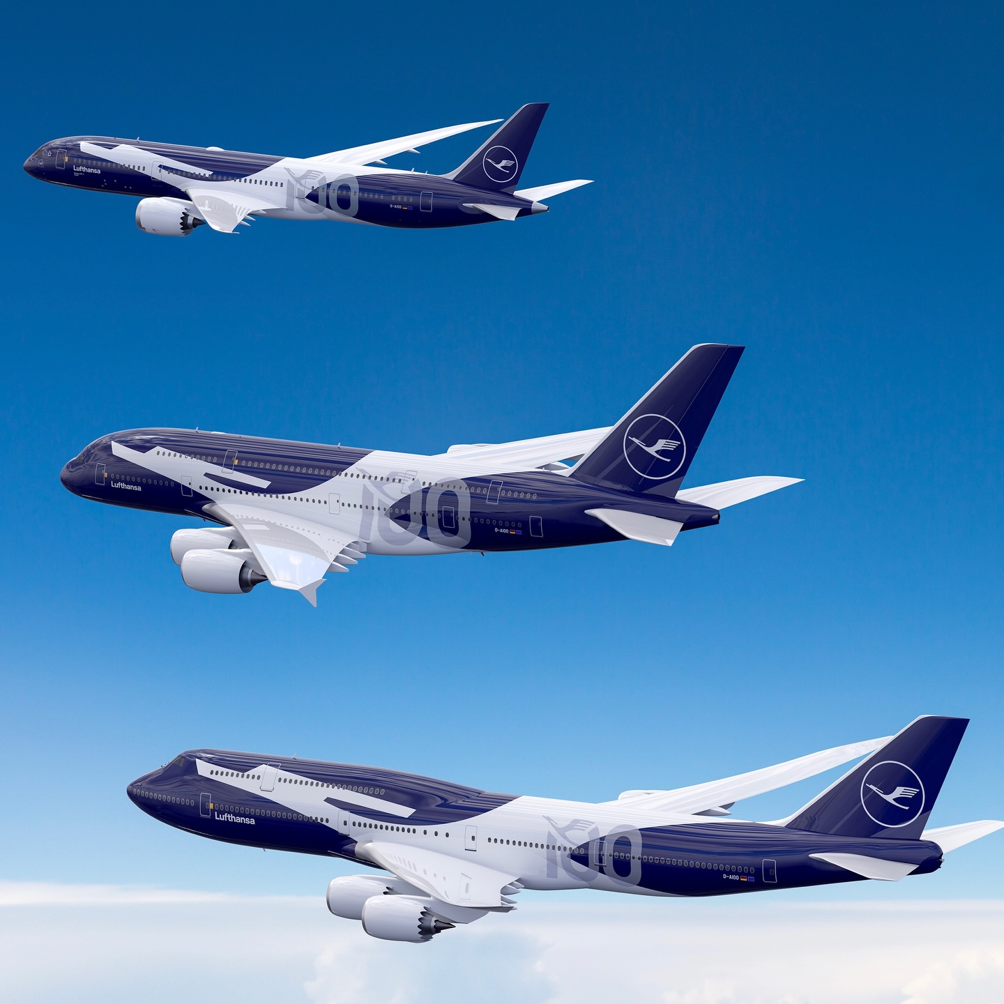 An Airbus A380 has become the fourth Lufthansa aircraft to feature
