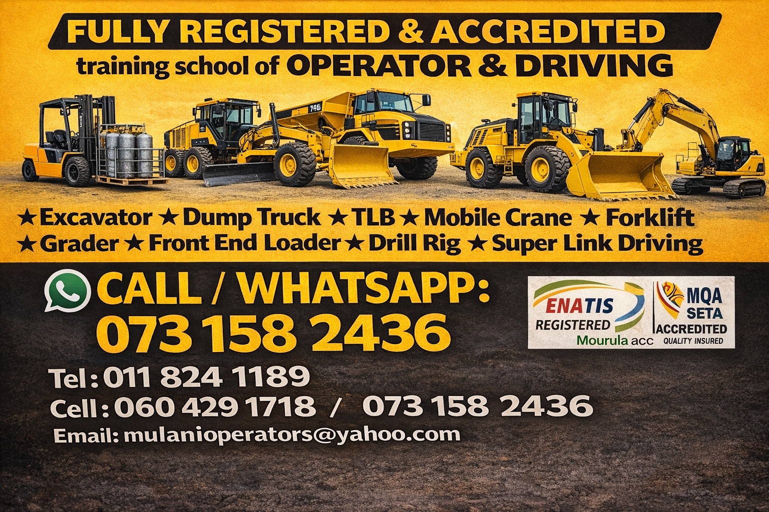 🚜 ADT Dump Truck, Grader, Bulldozer & Front End Loader Operators ...