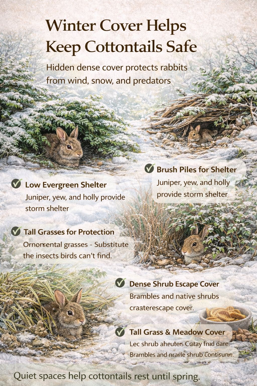 Cottontail rabbits don’t dig... - 5 Minutes Daily Hack | Facebook