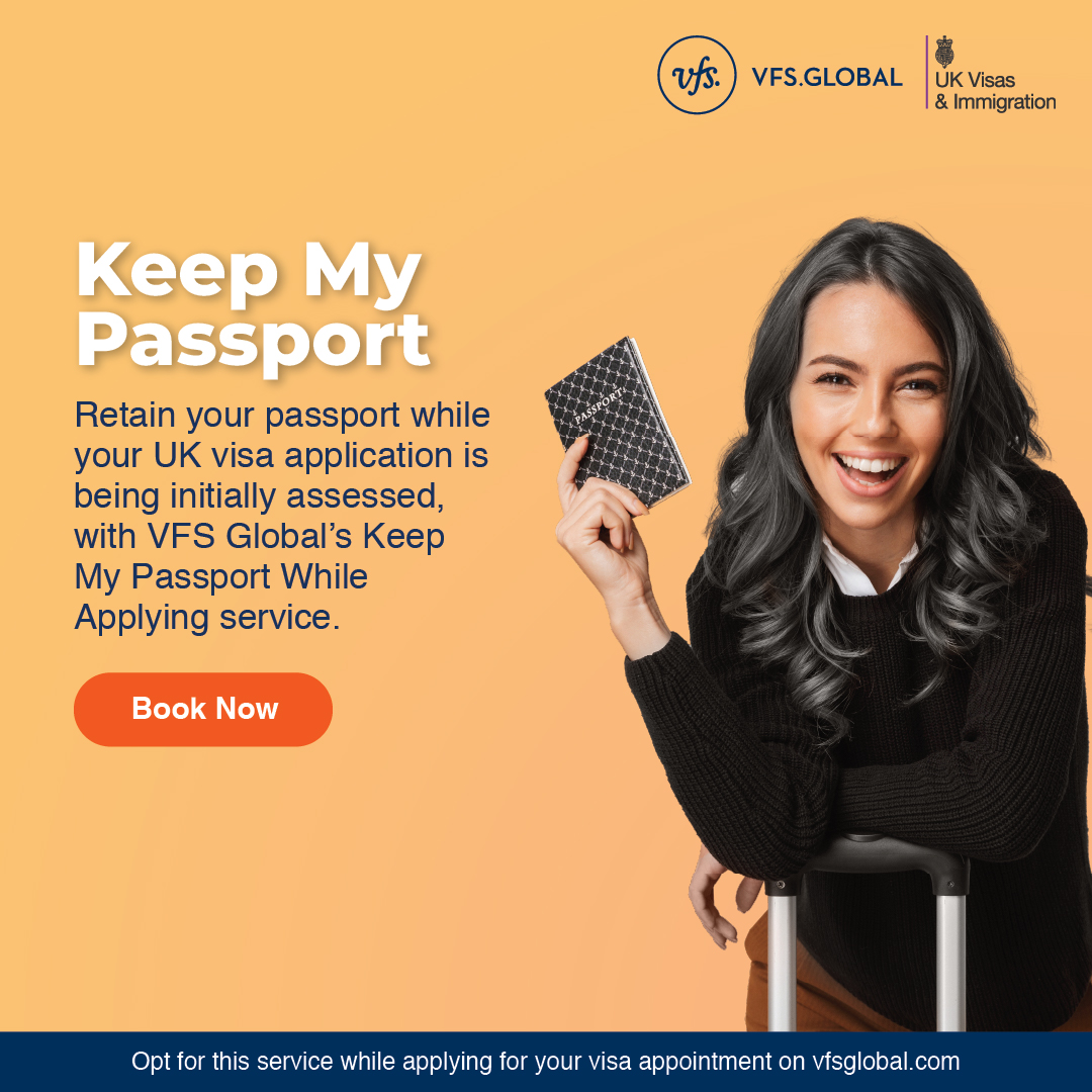 VFS Global - Keep your passport with you while applying... | Facebook
