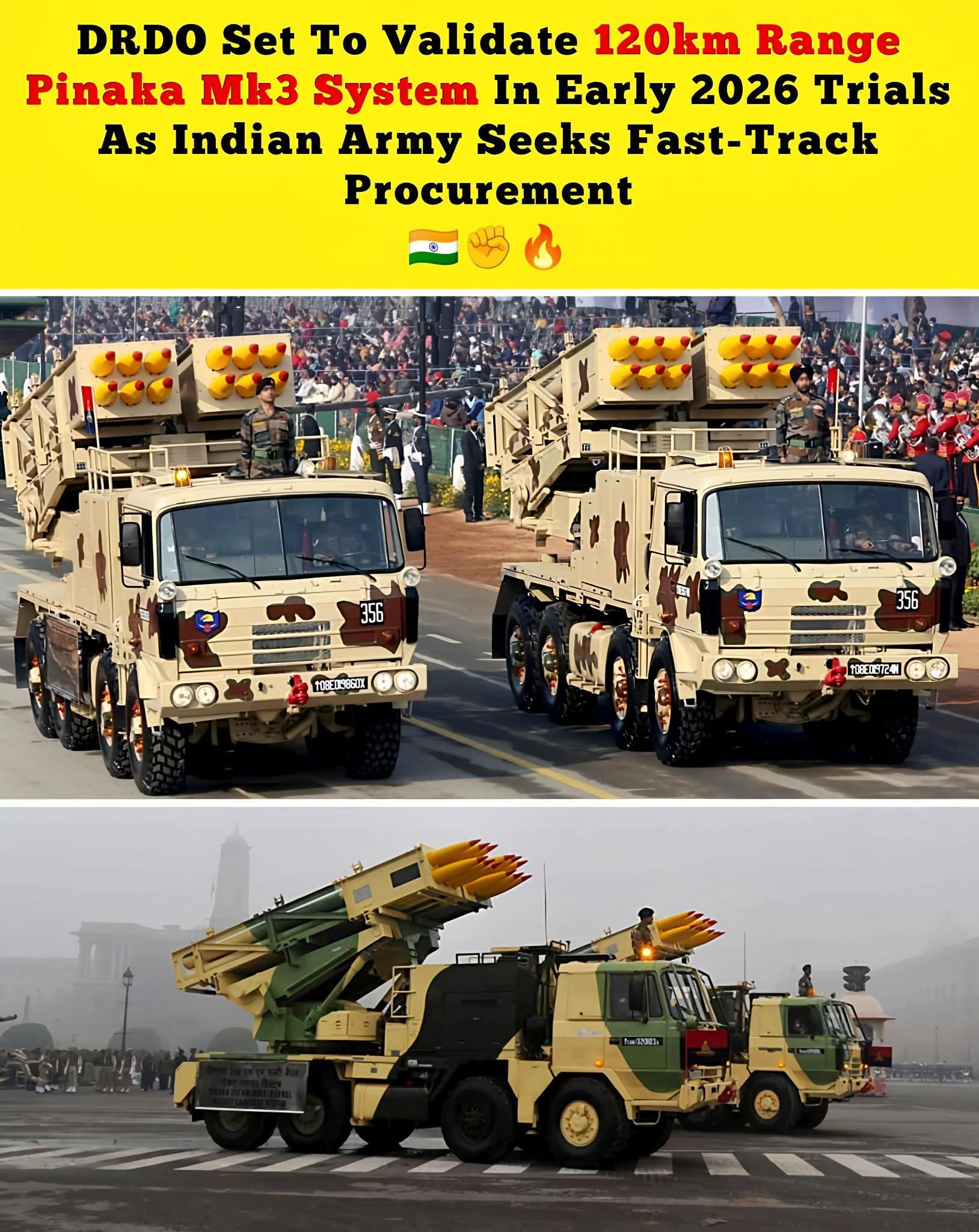 Indian - 🔴 The DRDO is all set to validate the Pinaka Mk3 system in ...