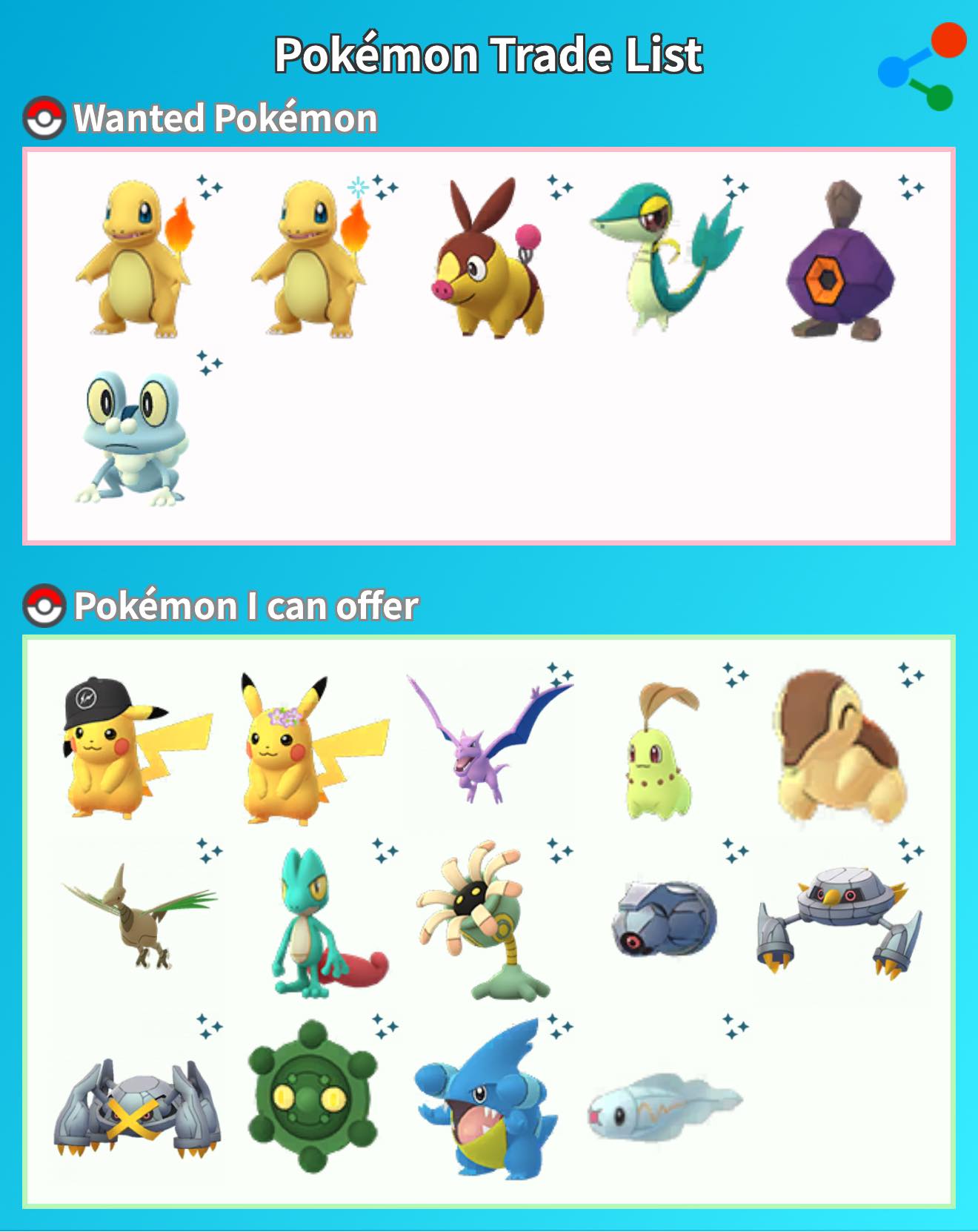 Pokémon Go ✨ Shiny Chikorita / Germignon - Échange (Trade) - Neuf Scellé - Plateforme Android