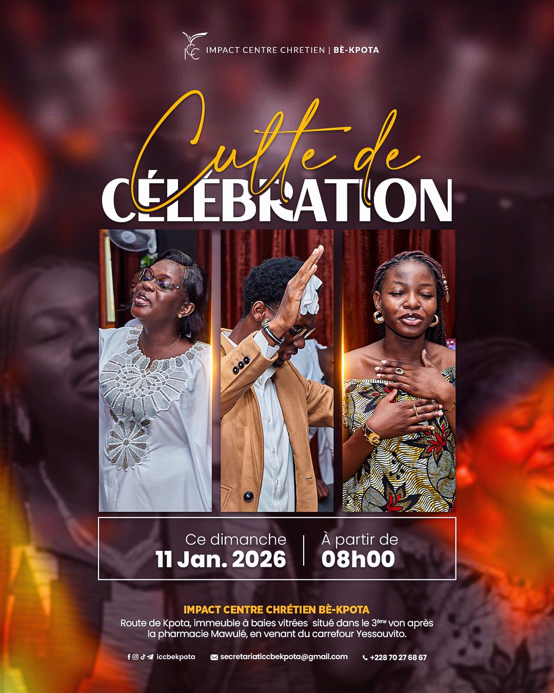 Impact - CULTE DE CÉLÉBRATION Nous vous invitons à un moment de louange ...