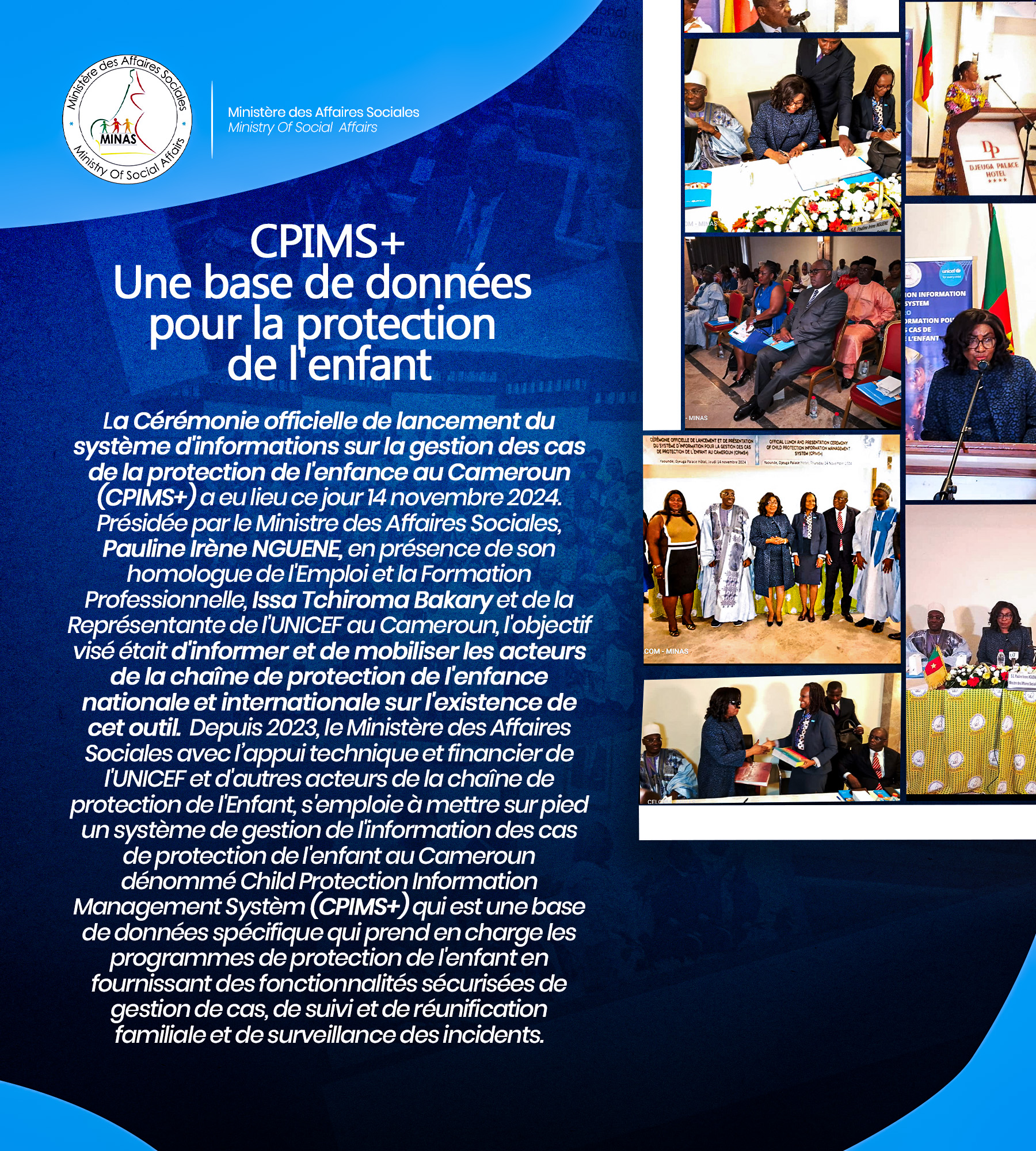 CPIMS+ :... - Page du Ministère des Affaires Sociales - MINAS | Facebook