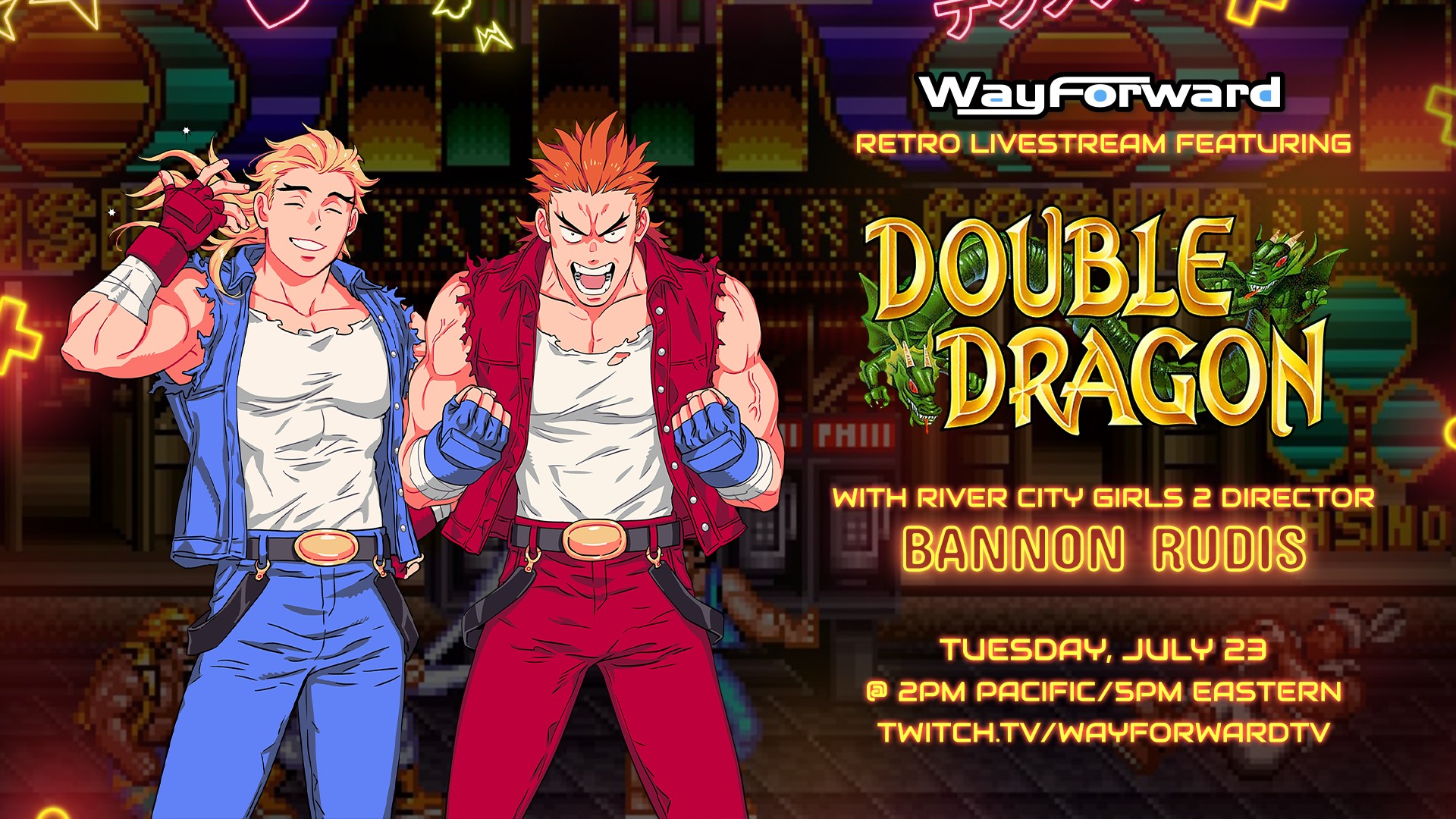 We're preparing for the River City Girls 2 Double Dragon DLC with