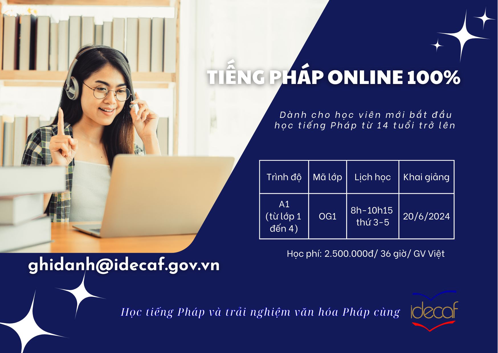🌅Tiếng Pháp... - Idécaf - Viện Trao đổi Văn hóa với Pháp