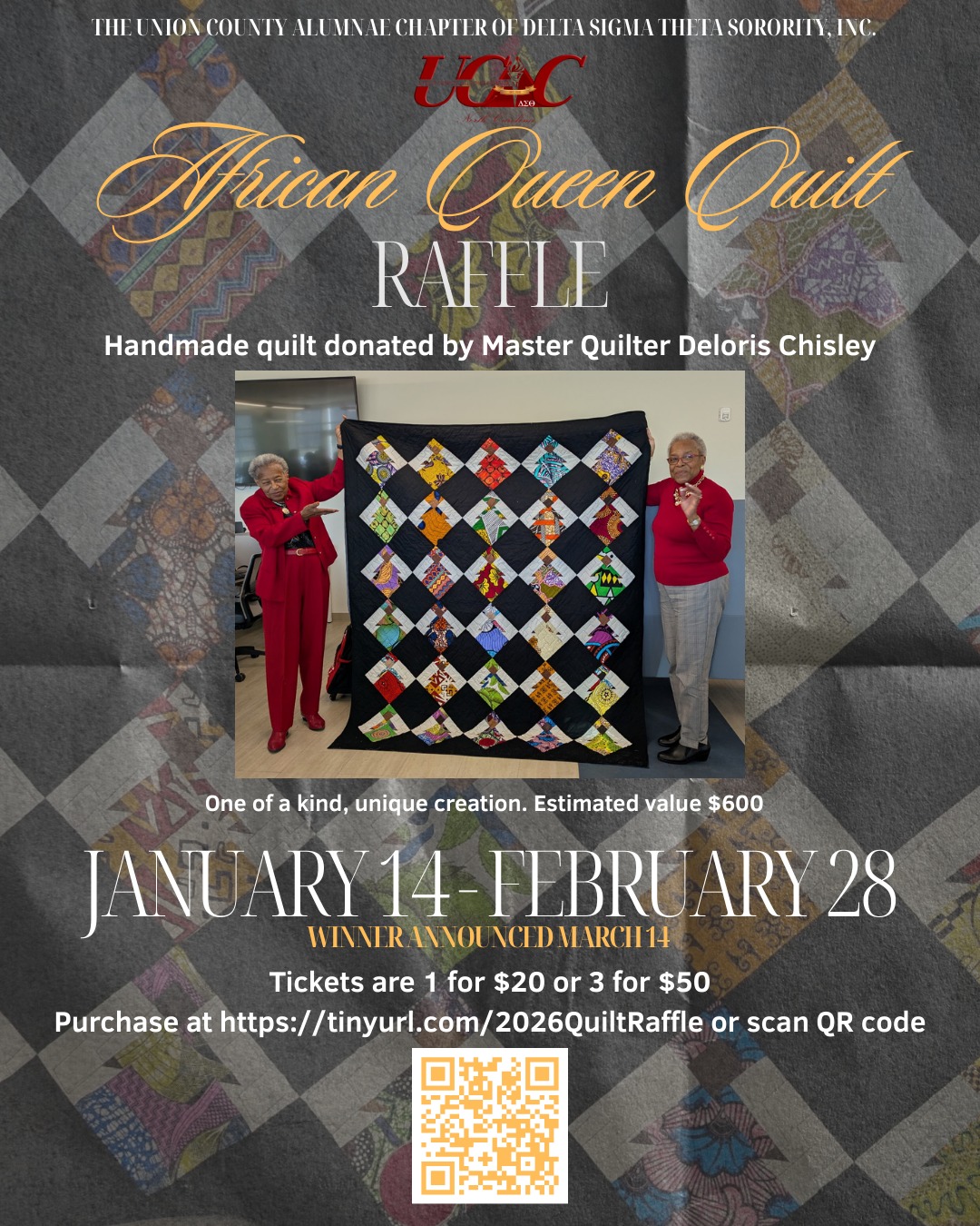 Union - 🧵 Now Open: African Queen Quilt Raffle 🧵 We are excited to kick ...