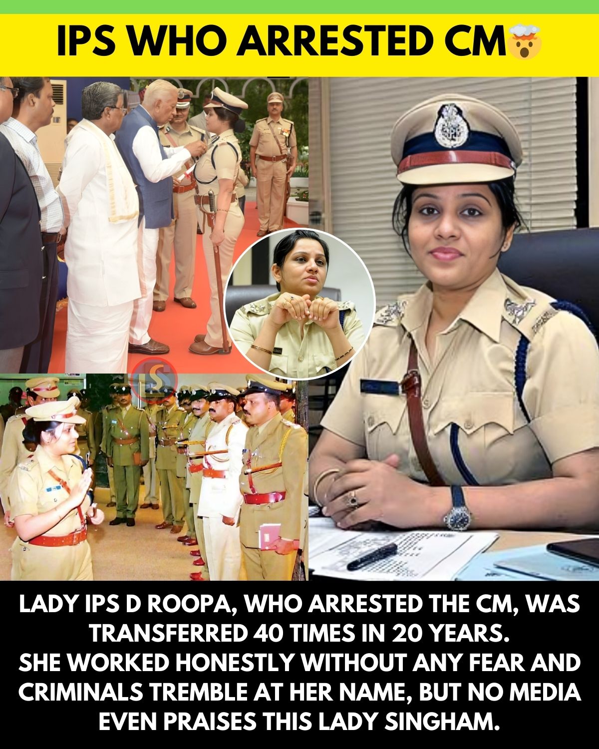Nice Videos - D. Roopa, widely known as India’s fearless... | Facebook
