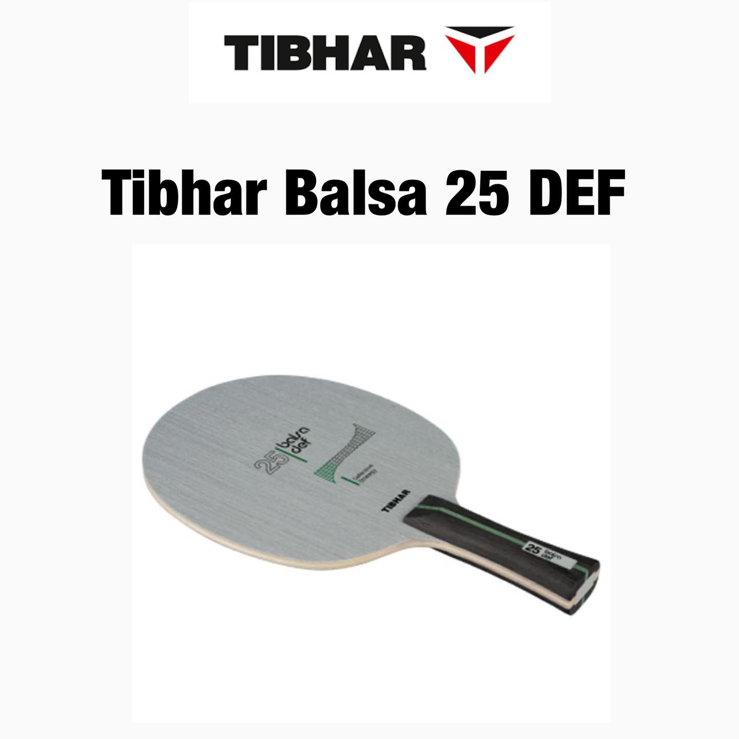 Bois Tibhar Balsa Def 25 – Raquette Défense Classique, Grand Contrôle, Noyau Balsa