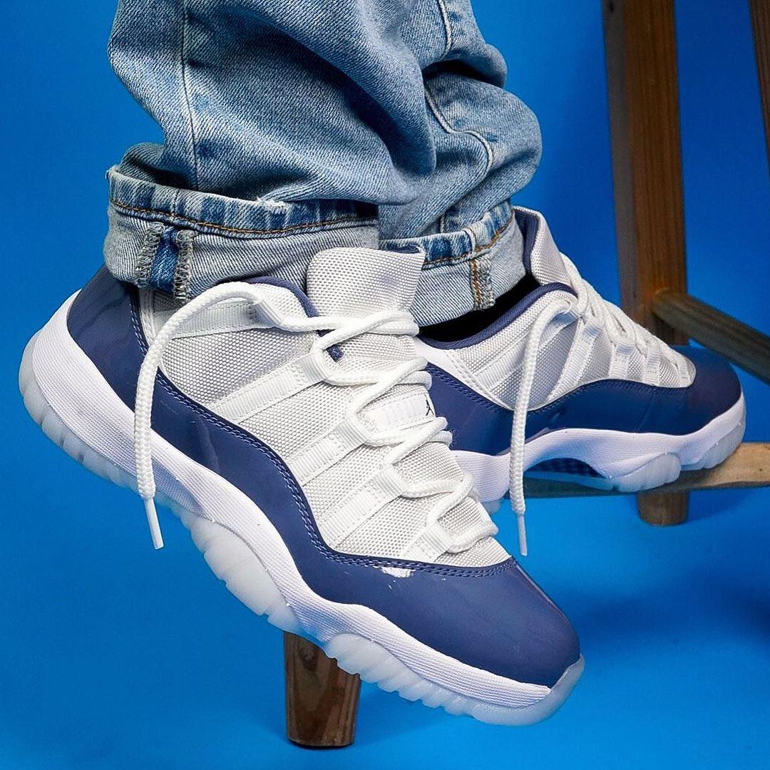Low top legends 🔥 The Jordan Retro 11 Low 'Diffused Blue' is